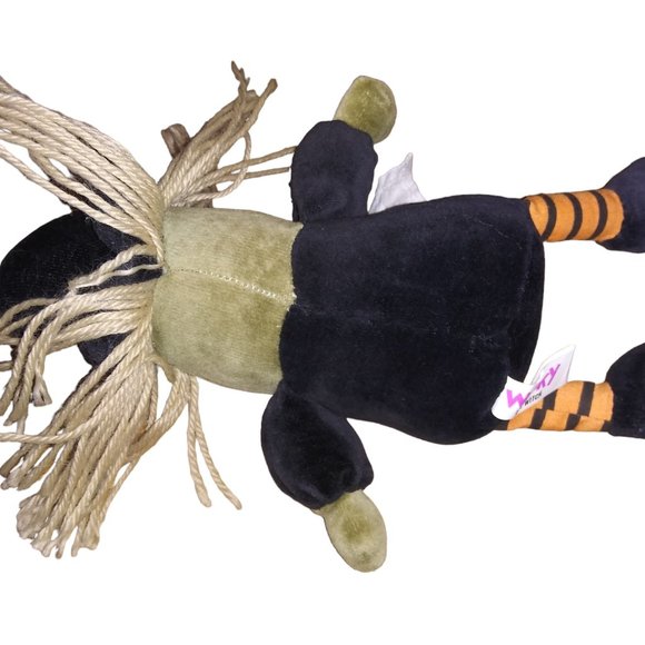 Vtg WACKY The Witch Stuffed Bean Cuddle Wit Halloween Plush Toy Shanghai Elcee - Picture 4 of 10